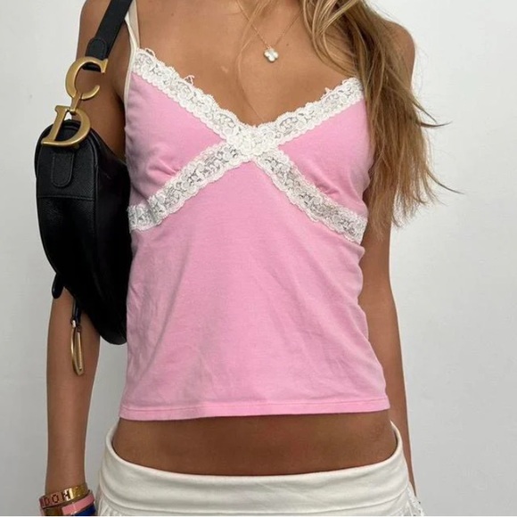 Vintage y2k Victoria’s Secret pink camisole top - Picture 5 of 5